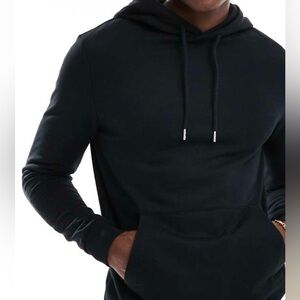 (LARGE) Men Black Pullover Hoodie